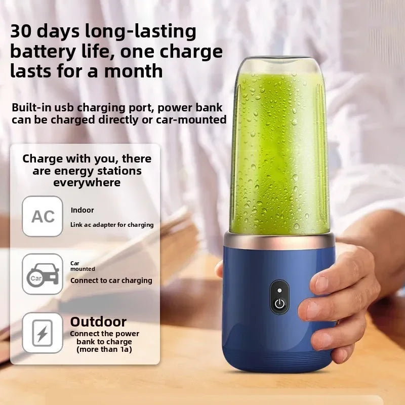 Portable Fruit Juice Blenders Summer Personal Electric Mini Bottle Home USB 6 Blades Juicer Cup Machine For Kitchen (Copie)