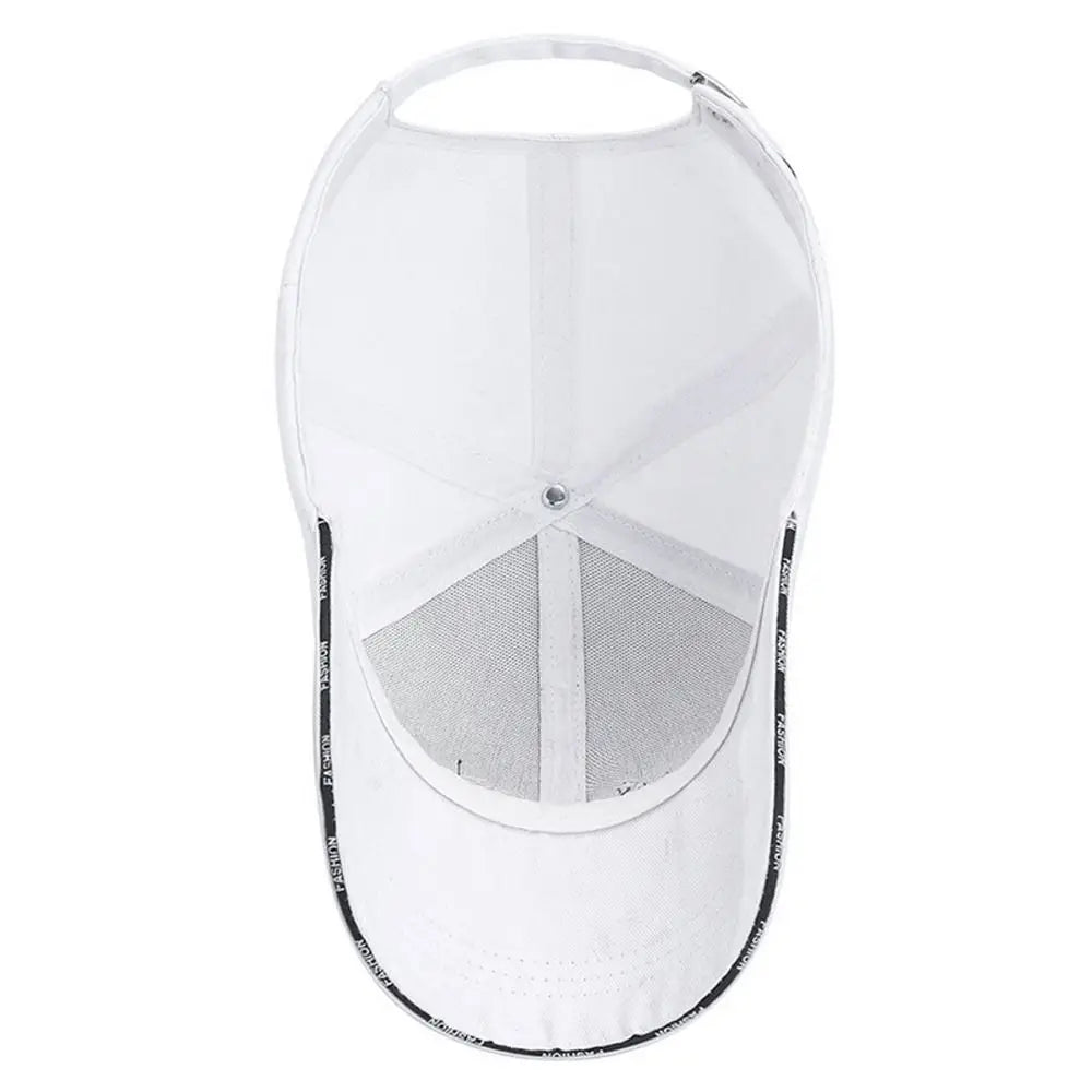 Summer Sunscreen Adjustable Sun Hats Cotton Solid Color Baseball Cap Sunscreen Hat Women (Copie)