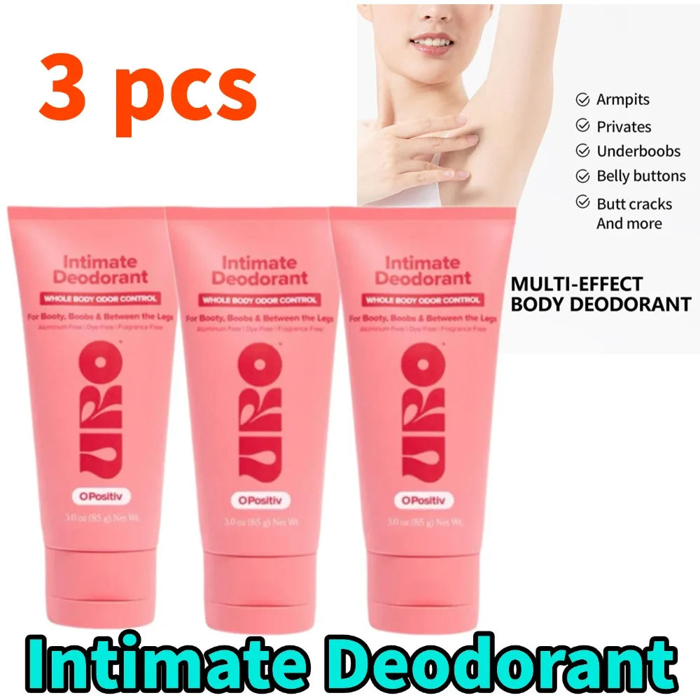 3PCS Body Deodorant Natural Body Deodorant for Women&Men All-Day Odor Control, Moisturizing&pH Balancing Intimate&Underarm Care (Copie)
