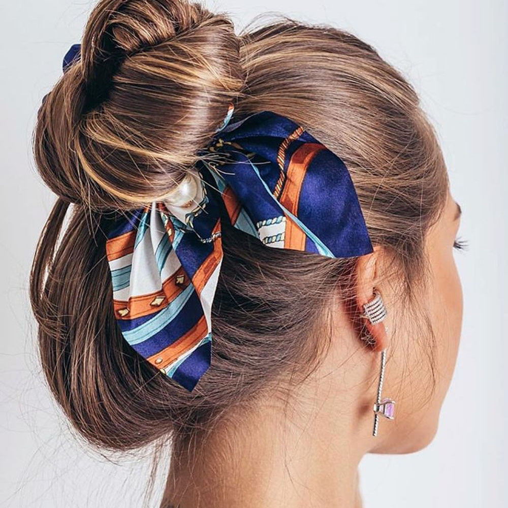Women's Elastic Bowknot with Print